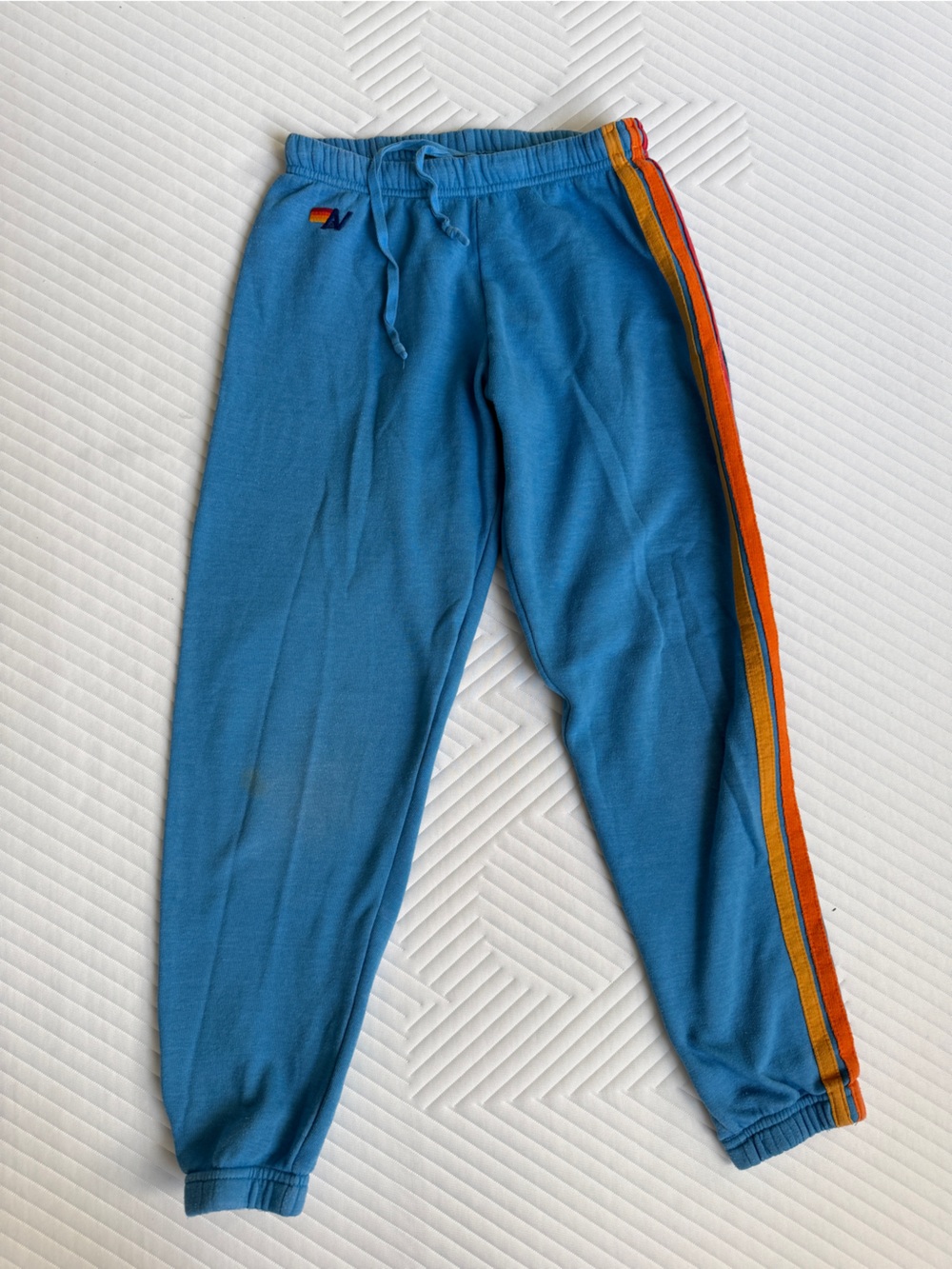 Aviator Nation 5 Stripe Sweatpants Blue Size XS
